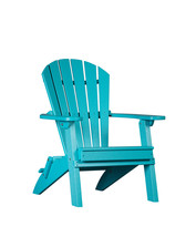 Kids Folding Adirondack Chair - Child Sized Outdoor Furniture Aruba Blue - £240.54 GBP