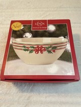 Lenox Christmas Home for the Holidays Bowl Dish 875037 Striped Gift NIB $40 - £14.67 GBP