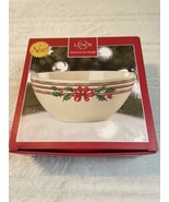Lenox Christmas Home for the Holidays Bowl Dish 875037 Striped Gift NIB $40 - £14.77 GBP
