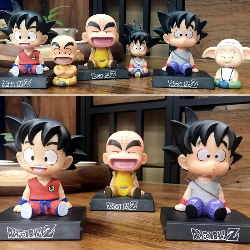 Anime Dragon Ball Shaking Head Dolls Goku Vegeta Kawaii car Desk Ornamen... - £14.79 GBP