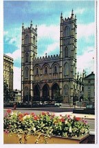 Quebec Laminated Postcard RPPC Notre Dame Basilica - £1.69 GBP