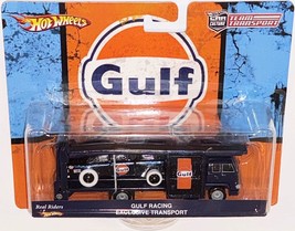Custom Hot Wheels Team Transport GULF Oil Racing  &#39;55 Chevy Bel Air GASSER - $171.99
