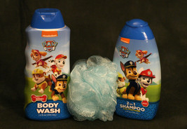 Paw Patrol 3 in 1 Shampoo Body Wash Sponge Loofah bundle - $11.49