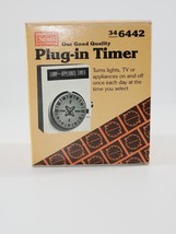 Sears Plug-in Timer 34 6442 Lamp and Appliance Timer - £4.00 GBP