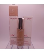 LOT OF 2 Clarins Everlasting Long Wearing Hydrating Matte Foundation 115... - $362.92 MXN