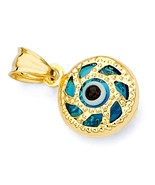 GoldenMine Fine Jewelry Collection 14k Yellow Gold Evil Eye - £152.83 GBP
