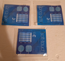Reusable 12 pieces Soft-Touch Electrodes Double Platinum Self Adhering 2... - $15.52