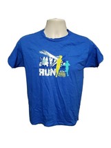 NYRR Mighty Milers Run For Life Youth Medium Blue TShirt - £11.73 GBP