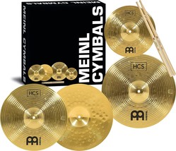 Meinl Cymbals Cymbal Set Box Pack with 13&quot; Hihats, 14&quot; Crash, Plus Free 10&quot; - £132.88 GBP