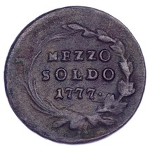 1777 Italian States Milan 1/2 Soldo VF Condition KM #184 - $46.78