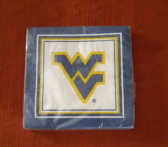 West Virginia Mountaineers NCAA College Football Sports Party Luncheon Napkins - £4.73 GBP