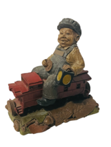 Tom Clark Figurine vtg sculpture signed Cairn coin Gnome Cab #25 Train lantern - £39.43 GBP