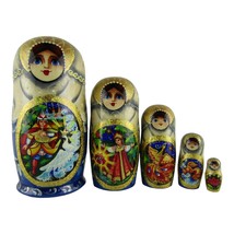 Nesting Dolls 4.5&quot; 5 Piece, Fairy Tale Fairytale Set Russian Matryoshka Set - £37.64 GBP