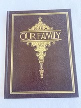 Vintage OUR FAMILY Record Book Unused 1977 Poplar Publishing HardCover - $7.99