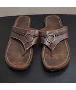 Vintage Lower East Side Brown Chunky Platform Sandals Womens Sz 9 - $592.17 MXN