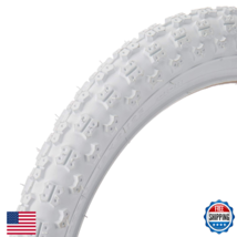 Kenda K50 BMX Tire 16x2.125 Wire Clincher White Reflective Short Knobby - $32.03