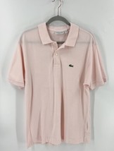 Lacoste Polo Shirt Mens Size XL Light Pink Short Sleeve Collared Cotton - £26.51 GBP