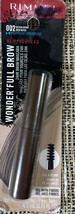 Rimmel 002 Medium Brown Waterproof Wonder&#39;Full Brow Eyebrow 24Hr Mascara - $10.99