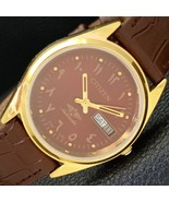 REFURBISHED VINTAGE CITIZEN AUTOMATIC 8200 JAPAN MENS RED DIAL WATCH a43... - €22,95 EUR