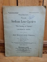 Four Indian Love Lyrics from The garden of Kama by Laurence Hope &amp; Amy W... - $36.12 CAD