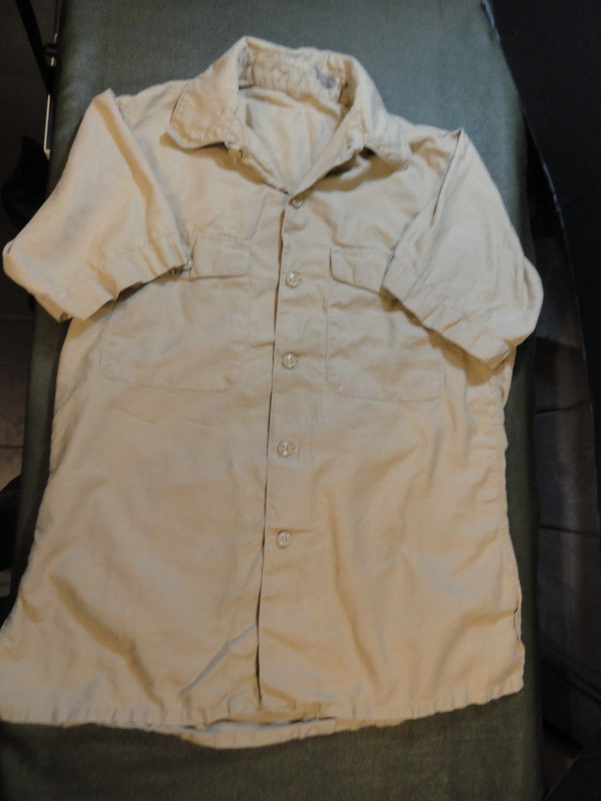 USAF AIR FORCE 1951 KOREAN WAR BUSH SAFARI JACKET MANS TAN KHAKI TROPICA... - $30.95