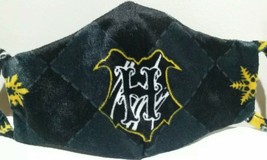 Harry Potter HP Hogwarts H Crest Repurposed Reversible Reusable Cloth Fa... - £10.41 GBP