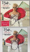 2X Signed PINK aka Alicia Beth Moore CD Beautiful Trauma Autographed wit... - $4,686.56 MXN