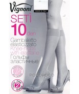 2 Pairs of 10 Denier Stretchy Knee-Highs for Women Vignoni Setì 10 Socks - $2.31