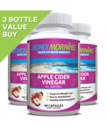 Apple Cider Vinegar Capsules, Gut Health, Weight Loss &amp; Detox - 3 x 60 C... - £42.03 GBP