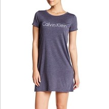 Calvin Klein Logo Sleepwear Dress NWT New Large Blue/Grey - $22.76