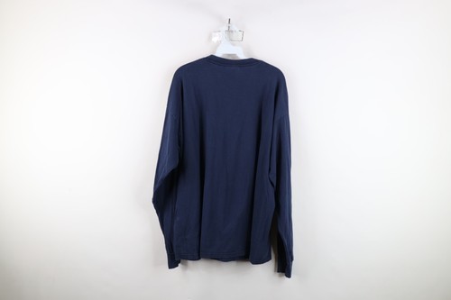 Vtg 90s Mens XL Faded Block M University of Michigan Long Sleeve T-Shirt Blue Item image 13