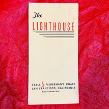 The Lighthouse Menu Fishermans Wharf San Francisco Early 1950&#39;s - £9.28 GBP