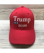 Trump 2020 Cap Hat Adult Adjustable Red Cotton Hook And Loop Farmer Trucker - €7,60 EUR