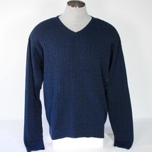 Izod V Neck Blue Luxury Knit Sweater Men&#39;s 2XL XXL NWT $68 - £50.61 GBP