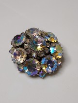 Vintage Glass And Metal Brooch Made In Austria - £35.96 GBP