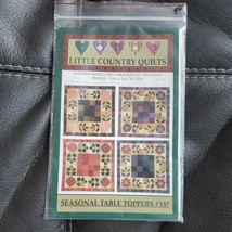 Little Country Quilts Seasonal Table Toppers #137 And Table Runner Quilt Pattern - £6.82 GBP