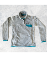 Patagonia Re-Tool 1/4 Snap Pullover Grey/Turquoise Polartec Fleece - Wom... - $632.11 MXN