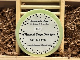 Shea Butter Glycerin &quot;Pear” Soap &amp; Shave Bar - $6.99