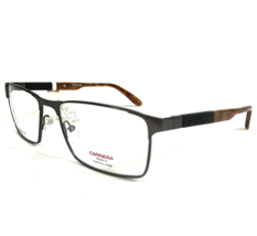 Carrera Eyeglasses Frames CA 8822 TZZ Brown Gunmetal Gray Square 56-17-140 - £56.23 GBP