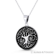 Tree-of-Life Kabbalah Celtic Charm Sacred Geometry .925 Sterling Silver Pendant - £23.63 GBP+