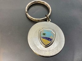 Vintage Souvenir Keyring Indian Rock Beach Metal Keychain Florida Usa Porte-Clés - £6.19 GBP