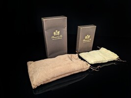 Brizard and Co Case and Ziricote matching dual flame Lighter NIB image 13