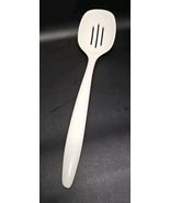 ROSTI Danish 11.5in Slotted Spoon White Melamine Made In Denmark Retro C... - $15.42