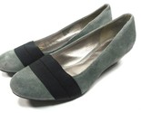 Dana Buchman Dress Shoes Grey Suede Wedges Size 8 M - $16.18