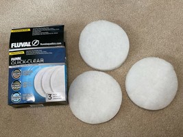 FLUVAL A246 QUICK-CLEAR FX4 FX5 FX6 POLISHING PAD 3PK CANISTER FILTER MEDIA - £9.31 GBP