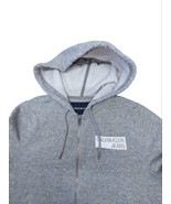 Calvin Klein Jeans Gray Sweatshirt Hoodie Square Logo Women&#39;s Top Size XS - £10.19 GBP