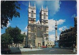 United Kingdom UK Postcard Westminster Abbey West Front View - £1.70 GBP