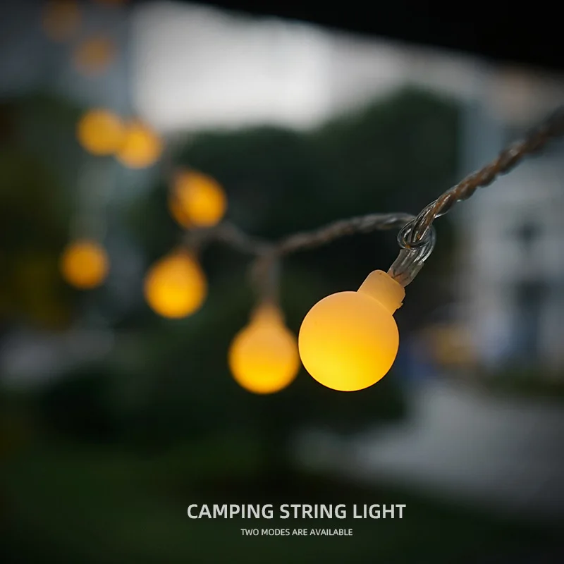 6/10M Camping Solar String Lights Outdoor Crystal Globe Lights Waterproof Solar - £15.70 GBP+