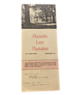 Magnolia Lane Plantation Westwego Louisiana Brochure Fold Out Map Southe... - €24,17 EUR