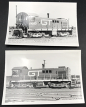 2 - Grand Trunk Western Railroad GTW #1000 S4 Locomotive Train B&amp;W Photo - £11.18 GBP